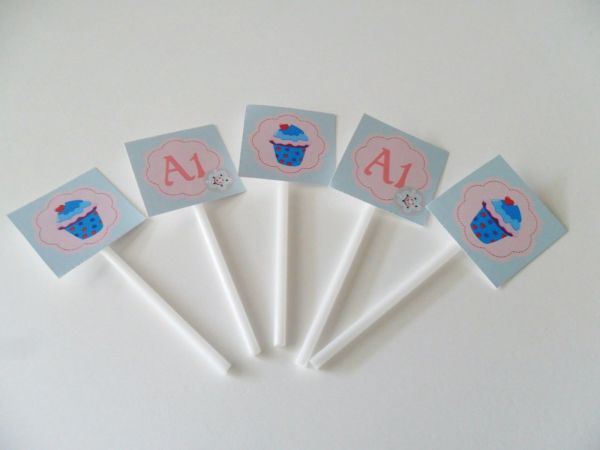 Mini Tags Quadrados para Doces